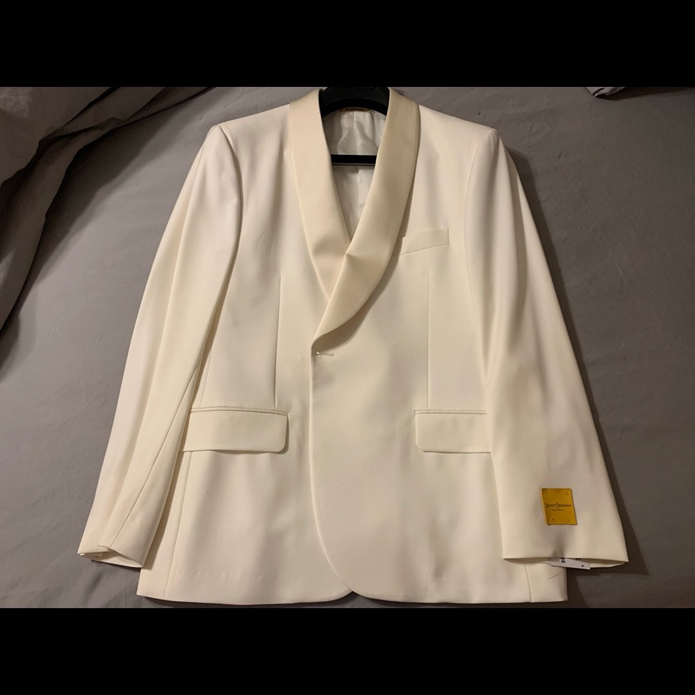 Hickey Freeman Ivory Dinner Jacket - 44s - Brand New with Tags